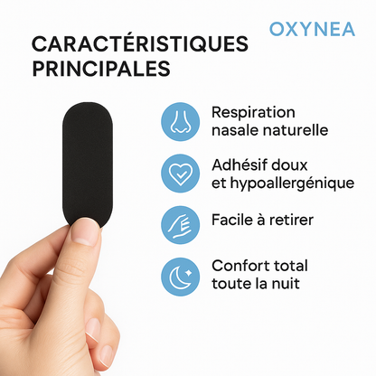 Bande buccale Oxynea – Respirez naturellement par le nez