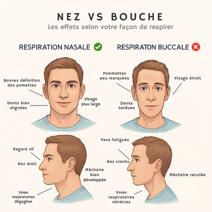 Bande buccale Oxynea – Respirez naturellement par le nez